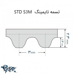 تسمه تایمینگ 276 S3M صنعتیعکس شماره 1